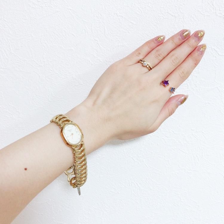 クリスチャンディオール　時計　3024 オーパル　ゴールド　付属品なし　稼働品 ゴールドチェーンQZ腕時計 3024 ヴィンテージ|ディオール Dior