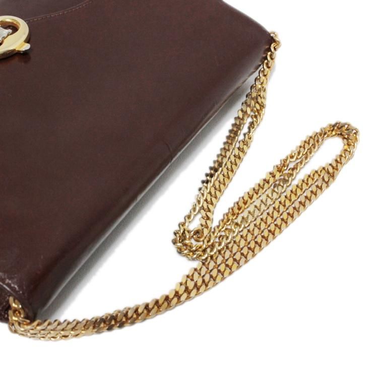 CELINE ブラゾンチェーンレザーショルダーバッグ CELINE ブラゾンチェーンレザーショルダーバッグ | Hedy