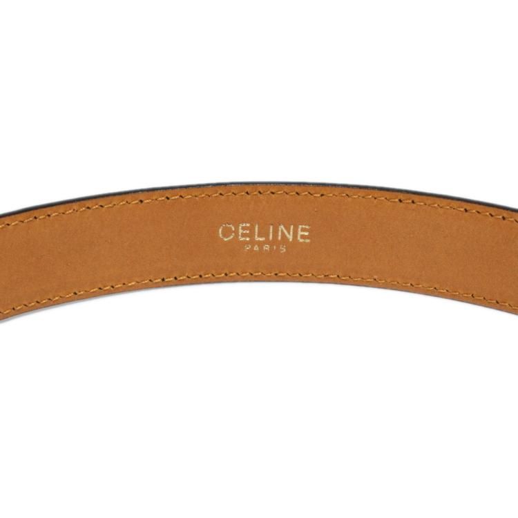 CELINE セリーヌ ヴィンテージロゴ金具レザーベルト - ヴィンテージ CELINE セリーヌ ヴィンテージロゴ金具レザーベルト - ヴィンテージ