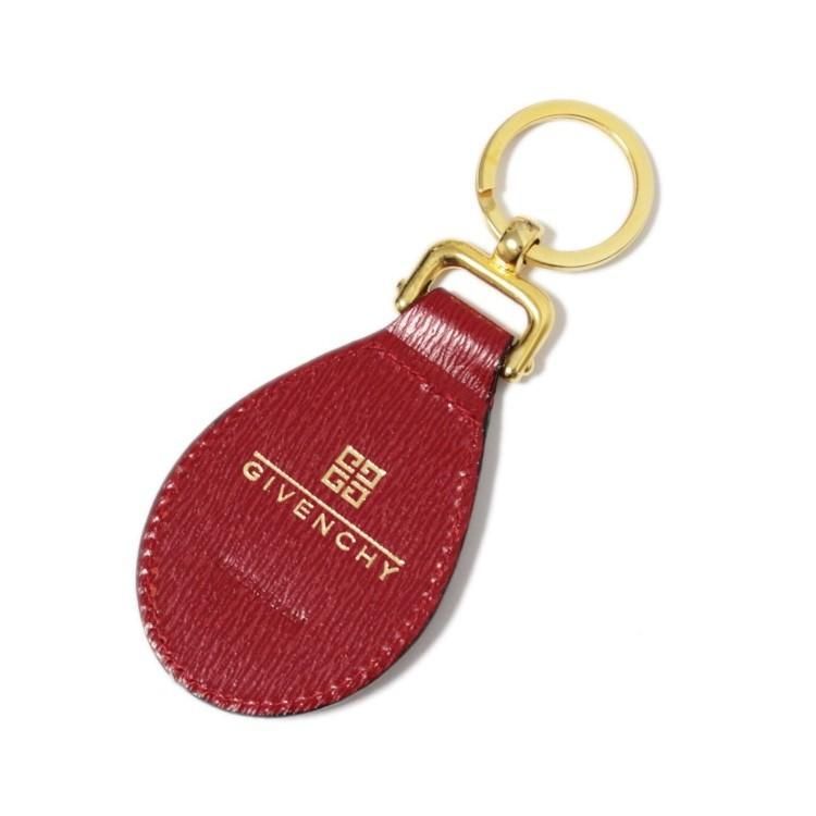 ロゴ金具二つ折り財布 キーリングセット レッド ヴィンテージ