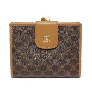 M04/077 CELINE セリーヌ ポーチ がま口 マカダム柄 総柄 CELINE セリーヌ ポーチ 小物入れ マルチケース マカダム柄 PVC