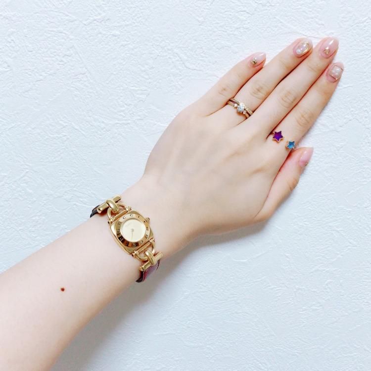 GUCCI クォーツ時計 6300L ブラウンレザー GUCCI クォーツ時計 6300L ブラウンレザー