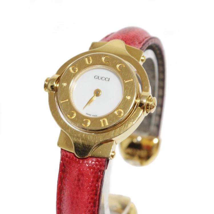ターンGバングルQZ腕時計 (文字盤回転式) ヴィンテージ|グッチ