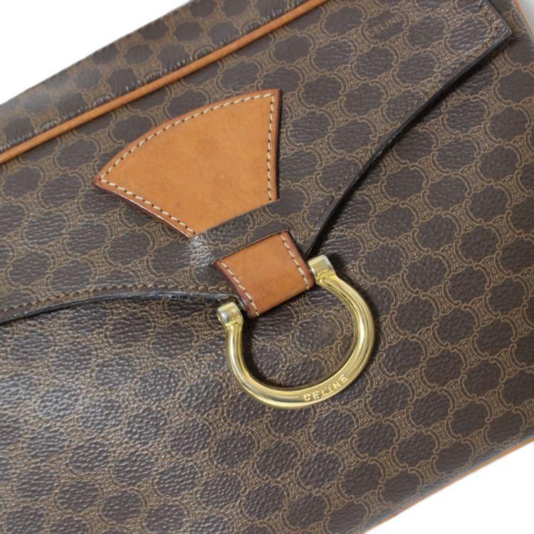 マカダム柄ロゴ金具ショルダーバッグ ヴィンテージ|セリーヌ