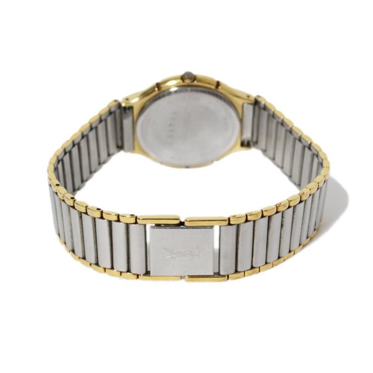 コンビカラーデイトQZ腕時計 ヴィンテージ|イヴサンローラン YSL