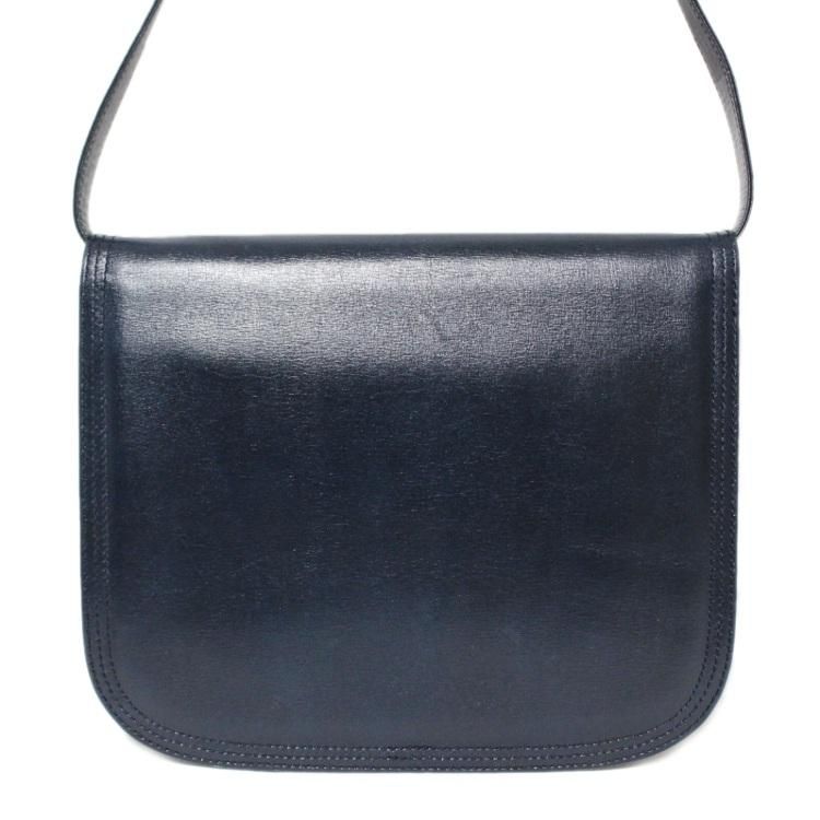 美品 イヴサンローラン YSL ヴィンテージ ショルダー＆ハンドバッグ ネイビー 美品 イヴサンローラン YSL ヴィンテージ ショルダー＆ハンドバッグ