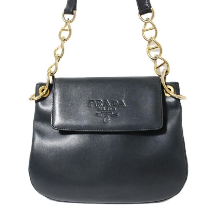 <br>ＰＲＡＤＡ プラダ/プラチェーンレザーバケットショルダー//103/ブランドバック/ABランク/92