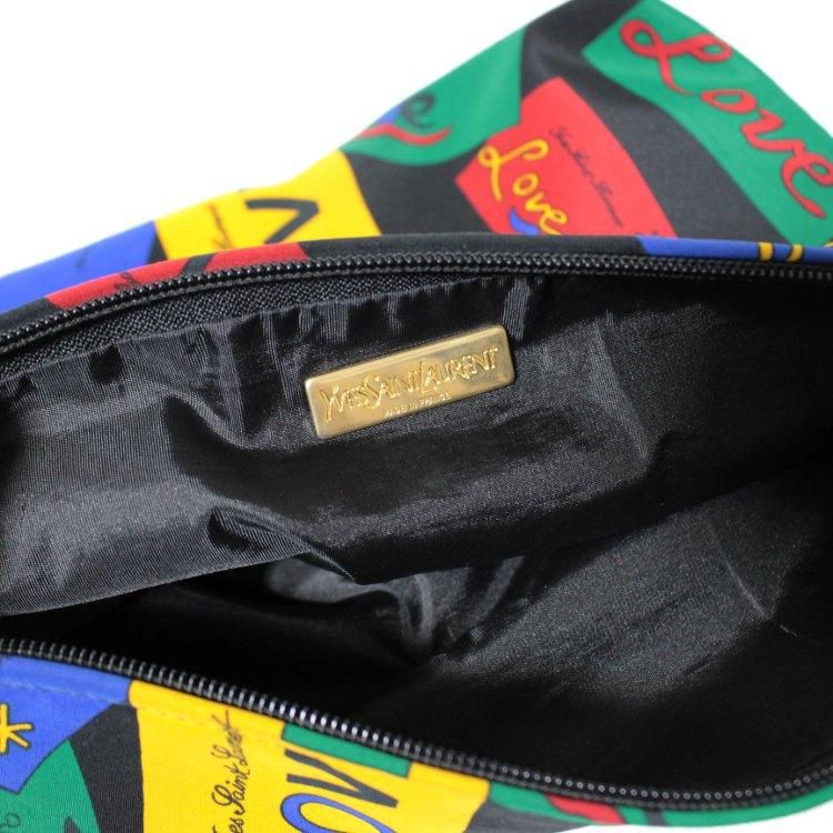 LOVEマルチカラークラッチバッグ ヴィンテージ|イヴサンローラン YSL