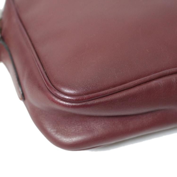 極 美品 カード 付き カルティエ マストライン レザー ミニ ショルダー ...
