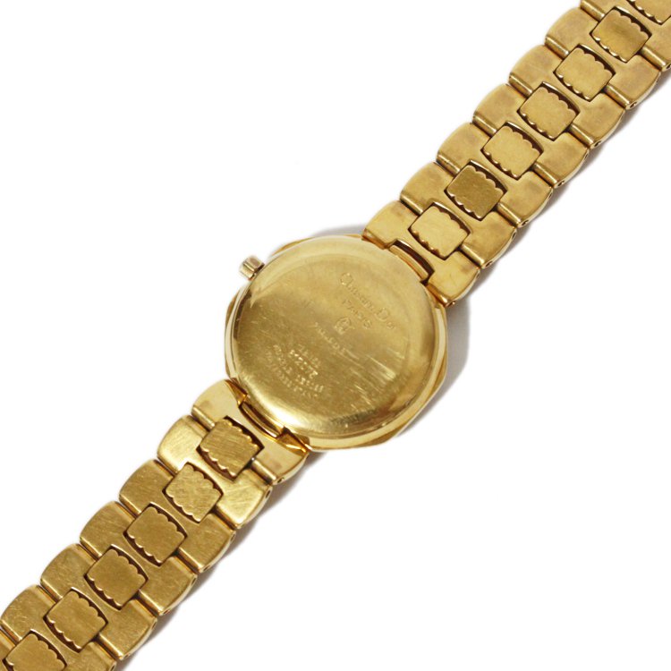 Dior ディオール ヴィンテージオクタゴンゴールドQZ腕時計 