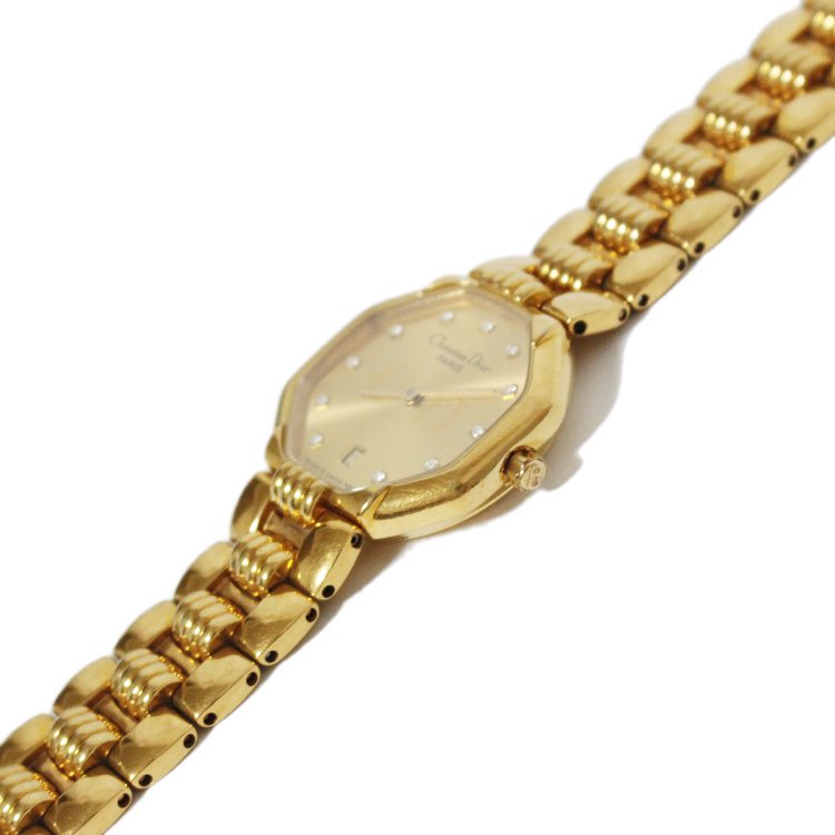 オクタゴンゴールドQZ腕時計 ヴィンテージ|ディオール Dior - 【公式】Rilish SELECT  VINTAGE｜ハイブランドヴィンテージの通販セレクトショップ