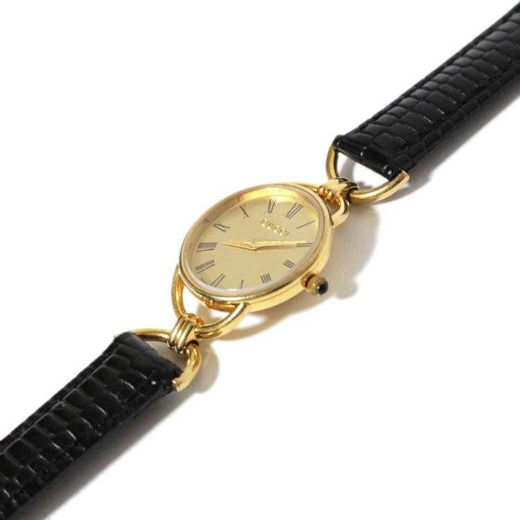 レザーベルトQZ腕時計 6000.2.L ヴィンテージ|グッチ GUCCI
