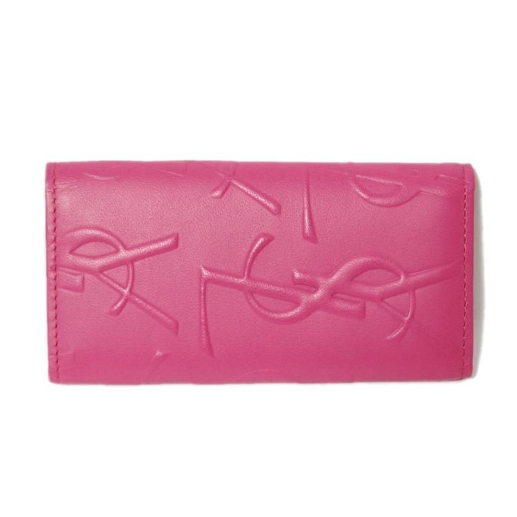 Ysl イヴサンローラン ヴィンテージロゴ総柄4連キーケース ピンク ヴィンテージブランドの通販ショップrilish