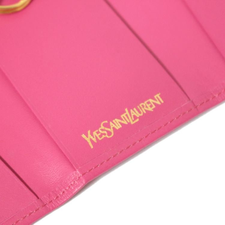 Ysl イヴサンローラン ヴィンテージロゴ総柄4連キーケース ピンク ヴィンテージブランドの通販ショップrilish