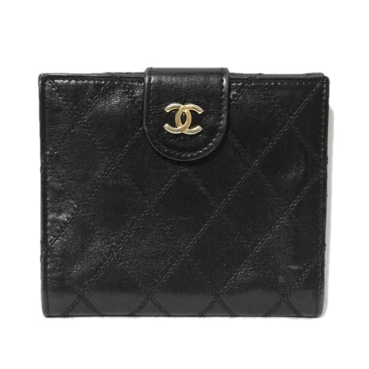 CHANEL　シャネル　ビコローレ　Wホック　二つ折り財布　ココマーク ココマークビコローレWホック二つ折り財布 ヴィンテージ