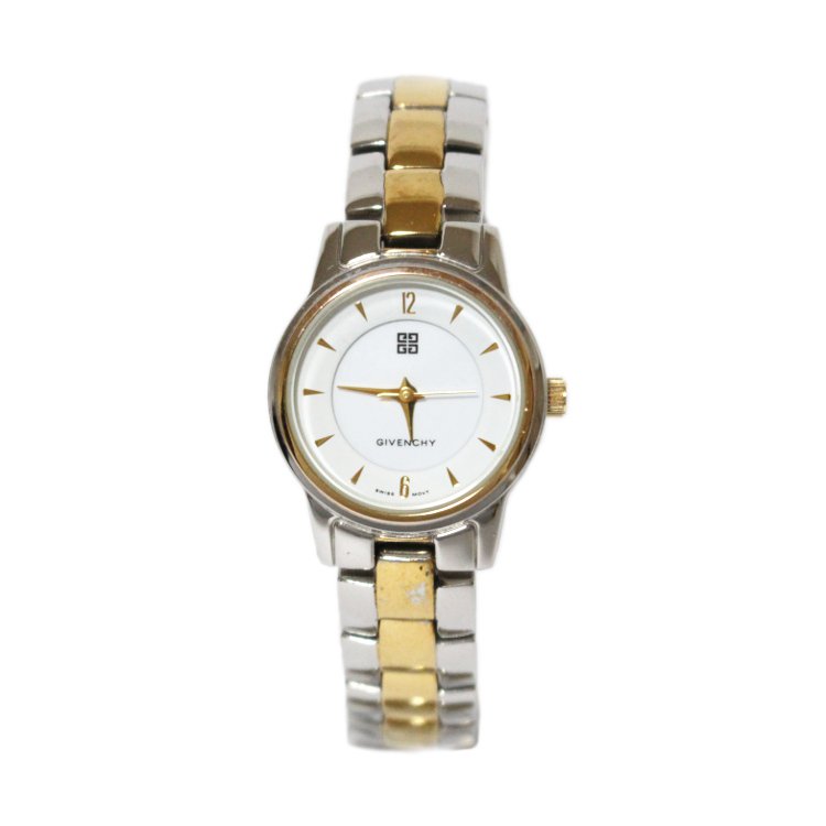 コンビカラーQZ腕時計 ホワイト ヴィンテージ|ジバンシー GIVENCHY