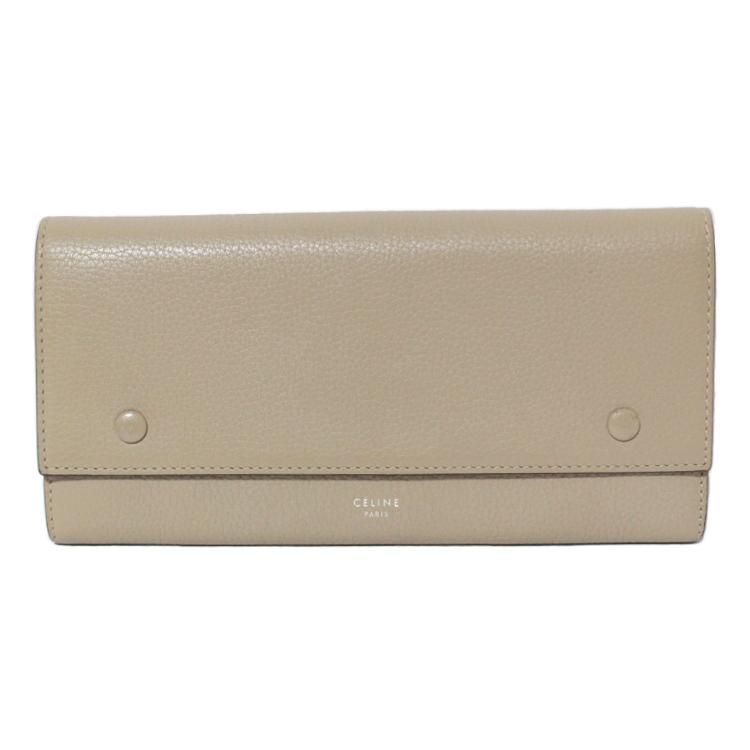 ラージフラップマルチファンクション長財布 ベージュ|セリーヌ