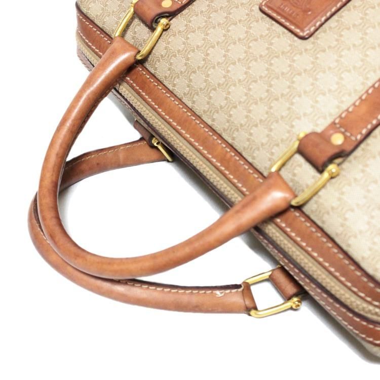 CELINE セリーヌ ヴィンテージマカダム柄ボストンハンドバッグ ...