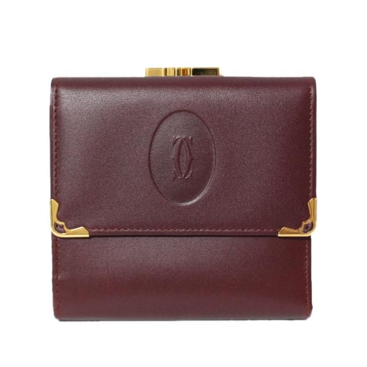 Cartier カルティエ ヴィンテージマストラインがま口二つ折り財布 ヴィンテージブランドの通販ショップrilish