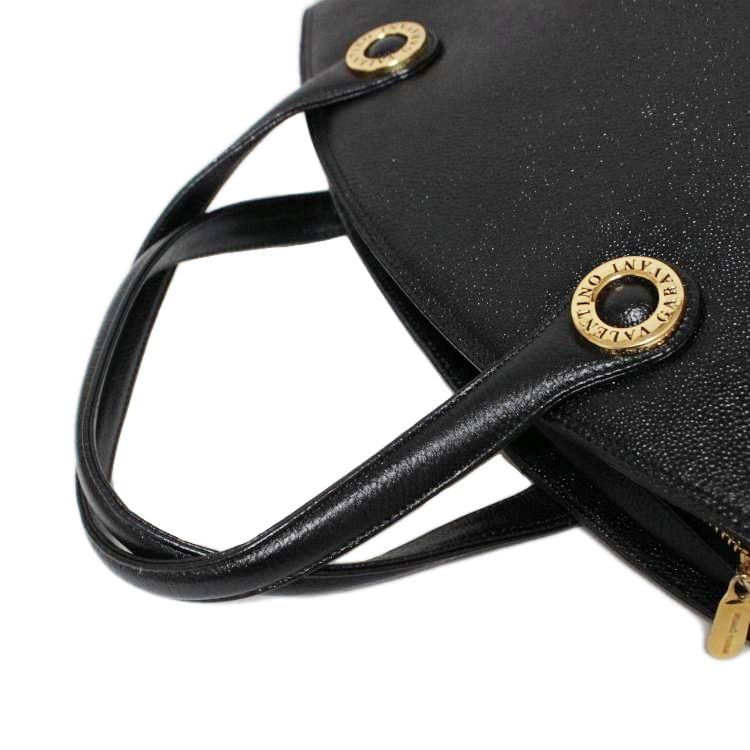 ヴィンテージ】Valentino Garavani ハンドバッグ 金具 ロゴ