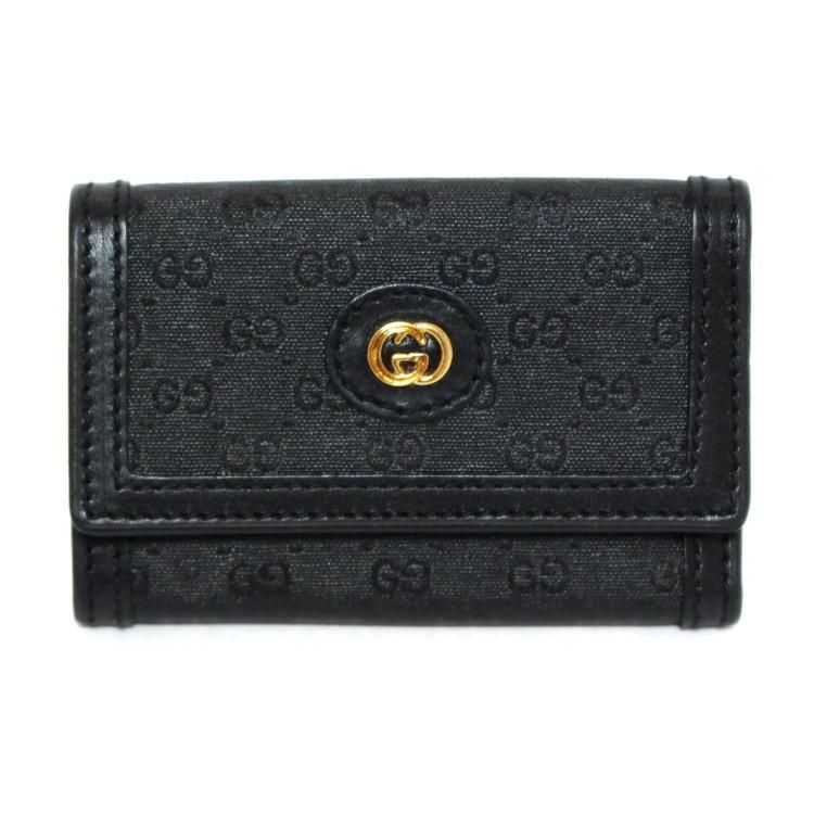 GG柄6連キーケース ブラック ヴィンテージ|グッチ GUCCI