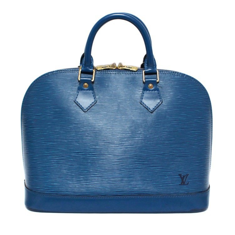 値引き Louis Vuitton 美品青 エピ アルマ ブルー ハンドバッグ