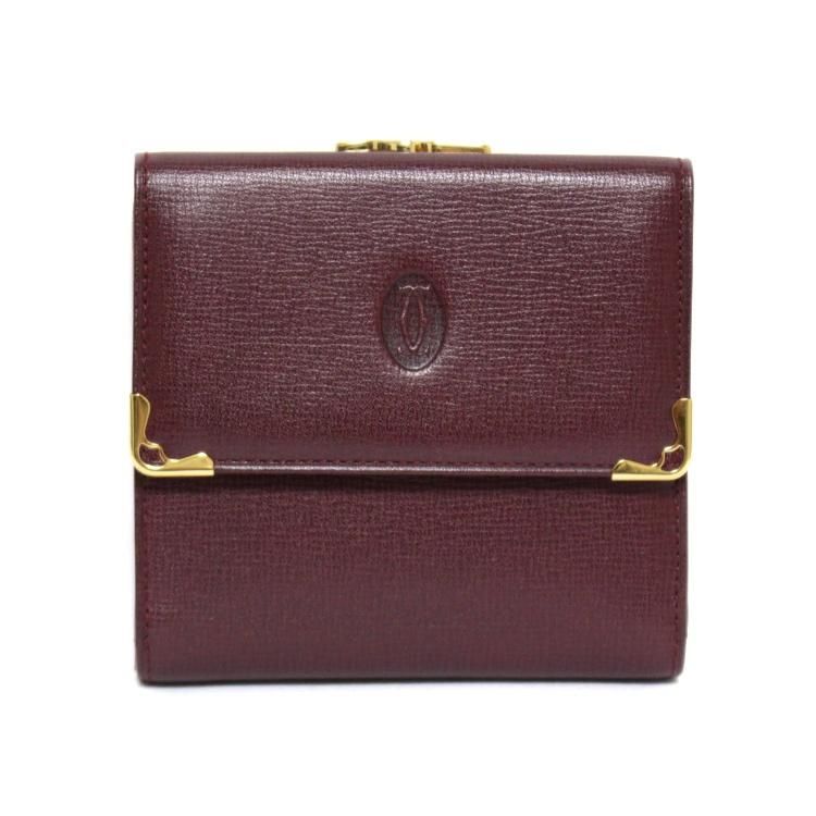 マストラインがま口二つ折り財布 ヴィンテージ|カルティエ Cartier 