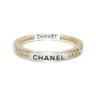 xロゴ×ラインストーンクリアバングル ブレスレット ヴィンテージ|シャネル CHANELの商品画像