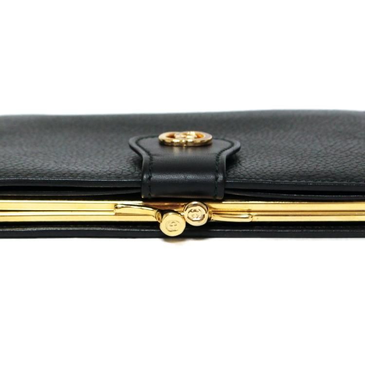 GGレザーがま口二つ折り財布 ヴィンテージ|グッチ GUCCI GGレザーがま口二つ折り財布 ヴィンテージ|グッチ GUCCI