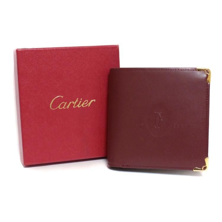 デパート 送料無料 マストライン二つ折り財布 ヴィンテージ|カルティエ Cartier 小物