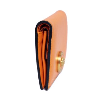 VERSACE ヴェルサーチ ヴィンテージ<br>メデューサレザー二つ折り財布 オレンジの商品画像