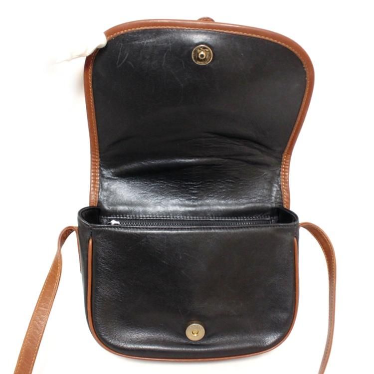 ヴィンテージ CELINE レザーショルダーバッグ CELINE バイカラーレザーショルダーバッグ