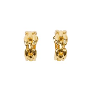 Dior ディオール ヴィンテージ<br>チェーンモチーフハーフフープイヤリング ゴールドの商品画像