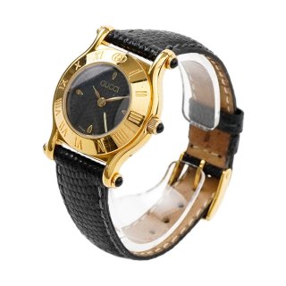 レザーベルトQZ腕時計 6500L ブラック ヴィンテージ|グッチ GUCCIの商品画像