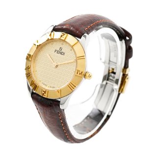 レザーベルトQZ腕時計 2000L ブラウン ヴィンテージ|フェンディ FENDIの商品画像