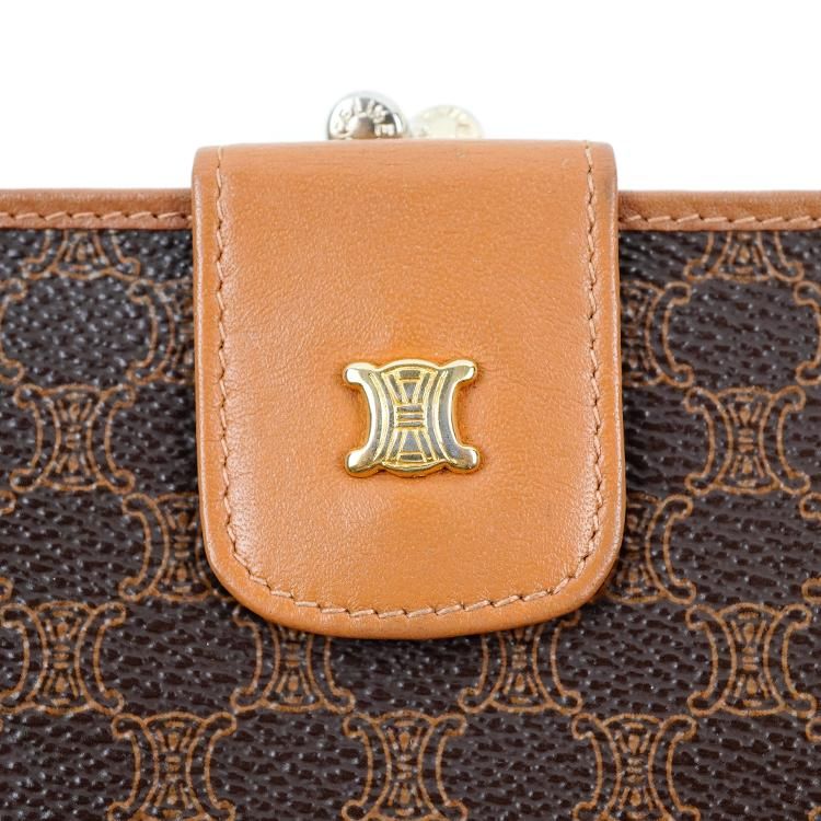 CELINE マカダム柄 がま口 長財布 CELINE マカダム柄 がま口 長財布