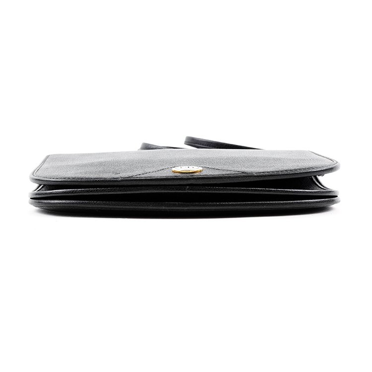 Dior ディオール ヴィンテージ<br>2wayレザーコンパクトショルダーバッグ ブラック