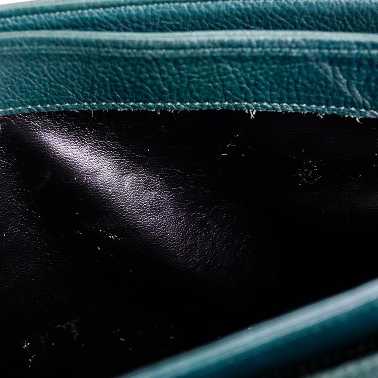 BALLY vintage バイカラー ショルダーバッグ バイカラーパイピングショルダーバッグ ブルーグリーン×キャメル