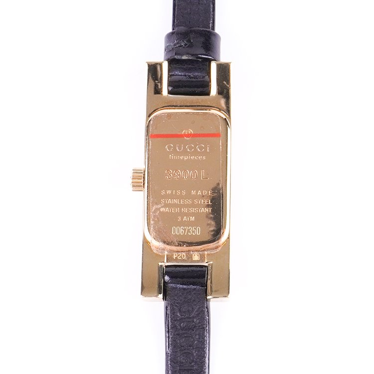 レザーベルトQZ腕時計 3900L ゴールド×ブラック ヴィンテージ|グッチ GUCCI - 【公式】Rilish  VINTAGE｜ハイブランドヴィンテージの通販セレクトショップ