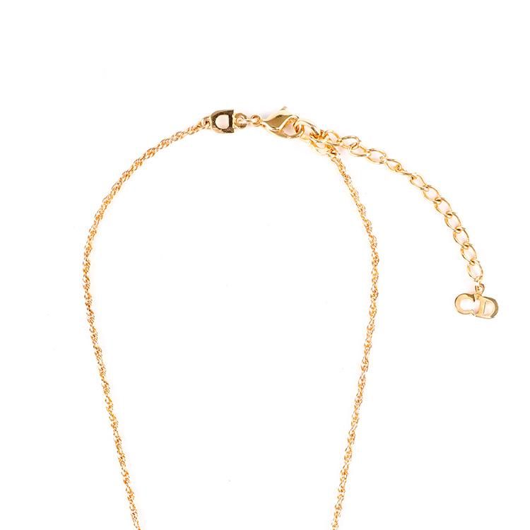 ロゴプレートネックレス ゴールド ヴィンテージ|Dior ディオール ロゴプレートネックレス ゴールド ヴィンテージ|Dior ディオール