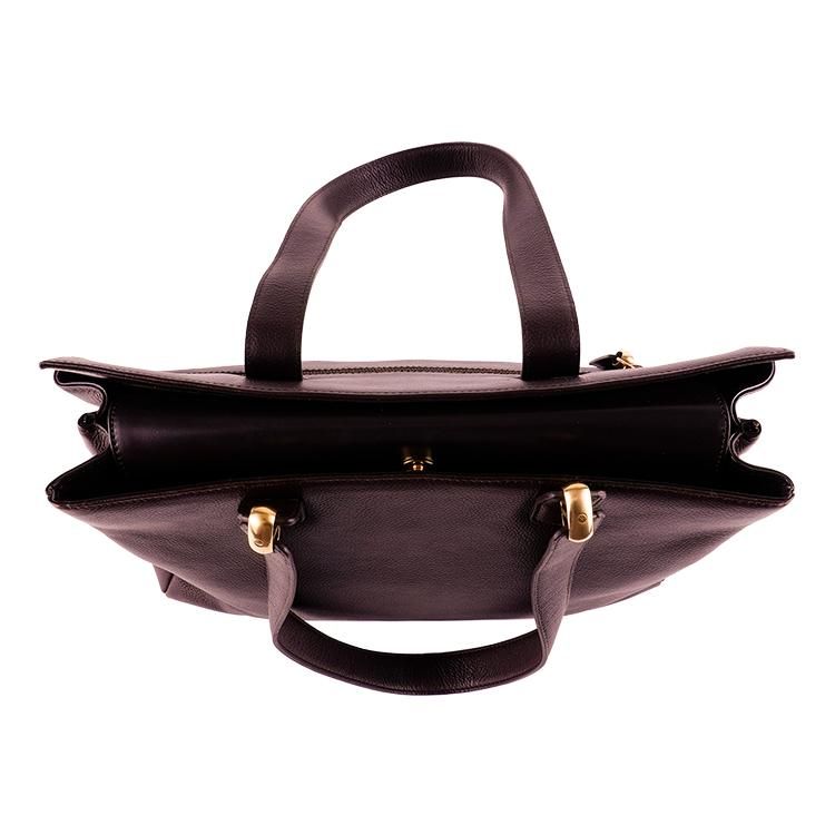 LOEWE ブラウンレザー ショルダーバッグ