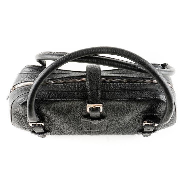 センダレザーハンドバッグ ブラック ヴィンテージ|ロエベ LOEWE センダレザーハンドバッグ ブラック ヴィンテージ|ロエベ LOEWE