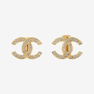 ラインストーンココマークイヤリング ゴールド ヴィンテージ|シャネル CHANELの商品画像