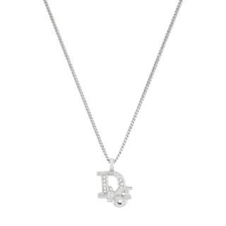 美品✨ディオール♡ハートビジューゴールドネックレス　Diorロゴ　ラインストーン Christian Dior - クリスチャンディオール ヴィンテージ