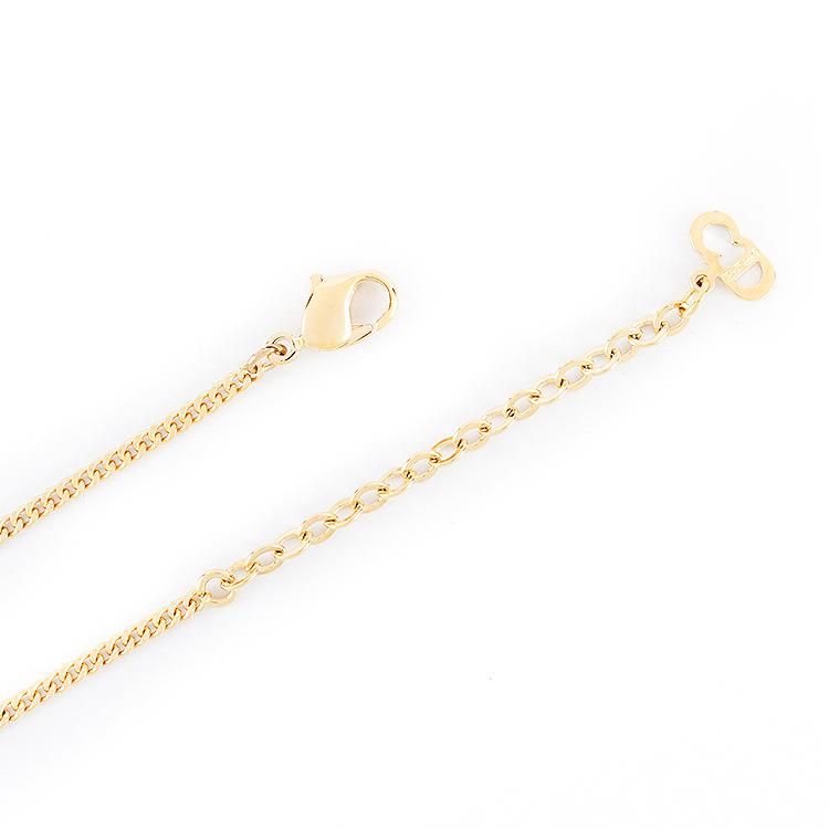 Dior ディオール ネックレス 旧ロゴ サークル ラインストーン ゴールド 中古・古着通販】Dior (ディオール) CDロゴラインストーンネックレス