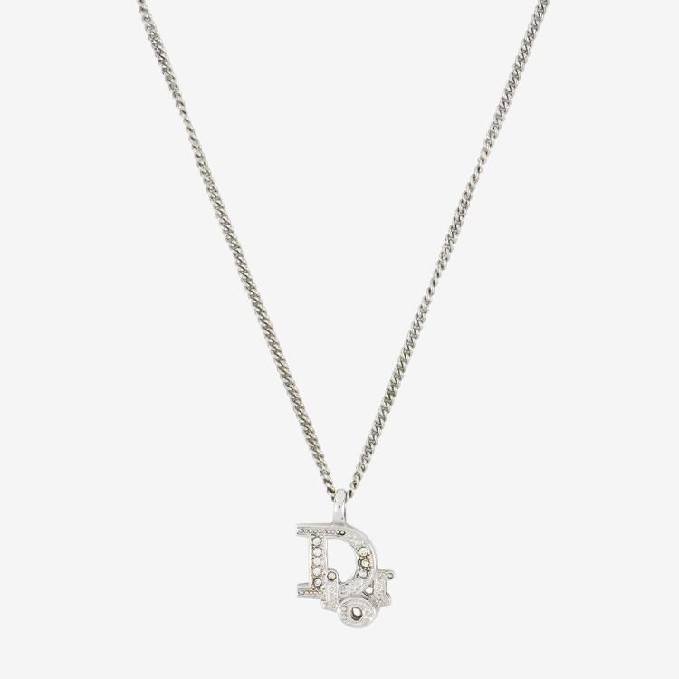 美品✨ディオール ピアス 銀 トロッター ラインストーン 保存袋 シルバーアクセ jpbrands_o3082020