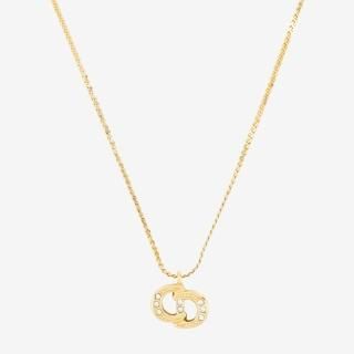 CDロゴ×ラインストーンネックレス ゴールド ヴィンテージ|ディオール Dior の商品画像