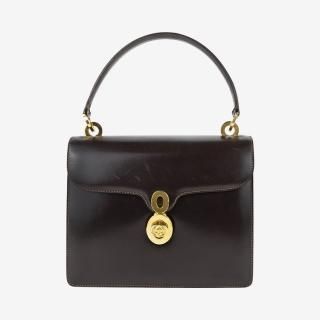 GGロゴターンロックハンドバッグ ブラウン ヴィンテージ|グッチ GUCCIの商品画像