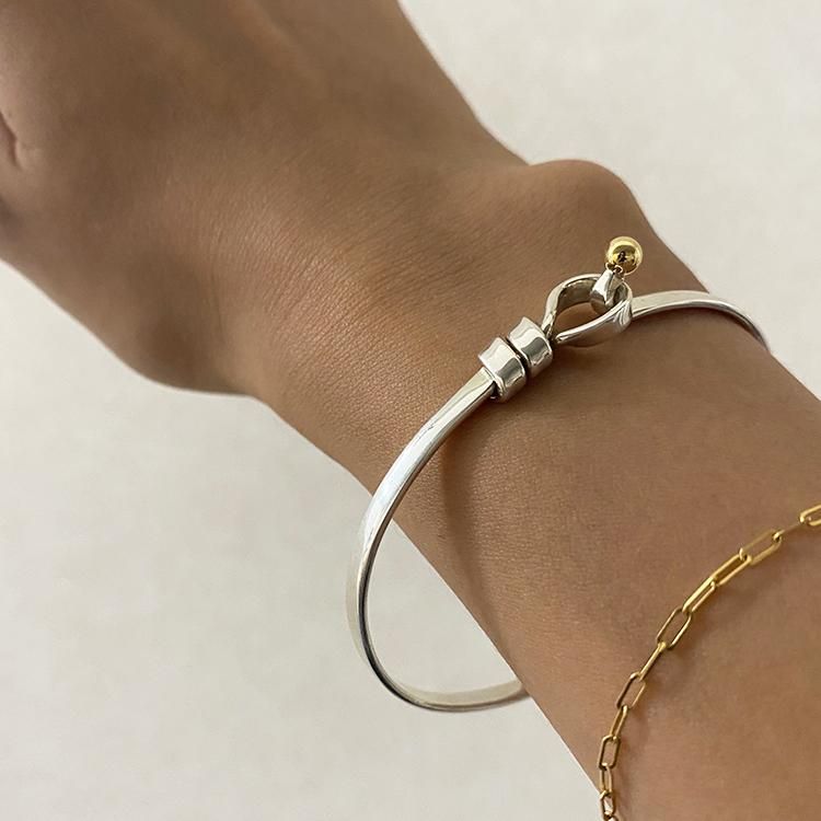 Tiffany&Co. ティファニー フックアンドアイ バングル シルバー Tiffany&Co. ティファニー フックアンドアイ バングル シルバー