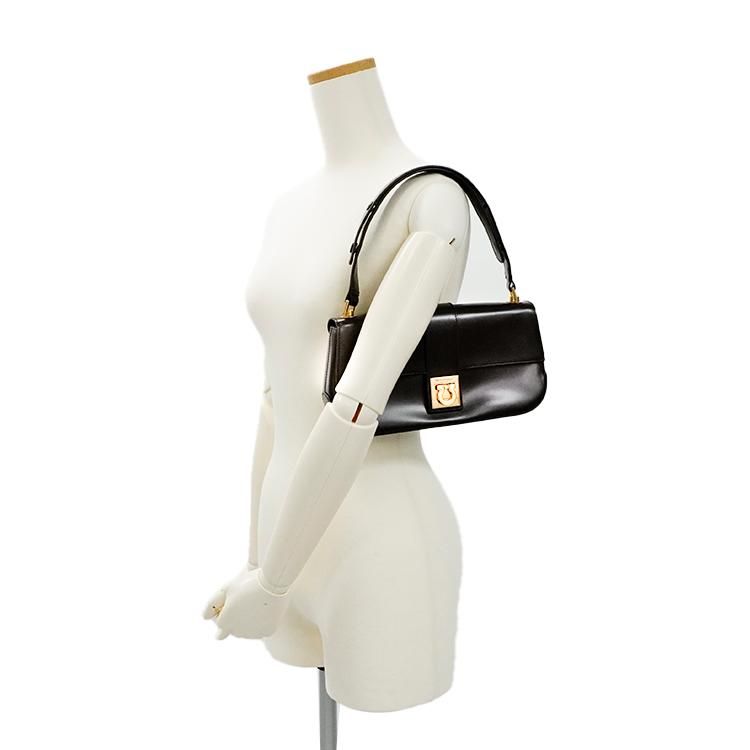 ■高級感■フェラガモ　ガンチーニ　ハンドバッグ　シルバー　DO-21 8841 □高級感□フェラガモ ガンチーニ ハンドバッグ シルバー DO-21 8841